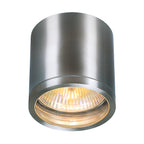 ROX CEILING OUT, QPAR11, luminária de teto para exteriores, alumínio escovado, máx. 50 W, IP44