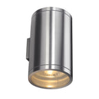 ROX WALL OUT, UP/DOWN, QPAR11, luminária de parede para exteriores, alumínio escovado, máx. 2x50 W, IP44