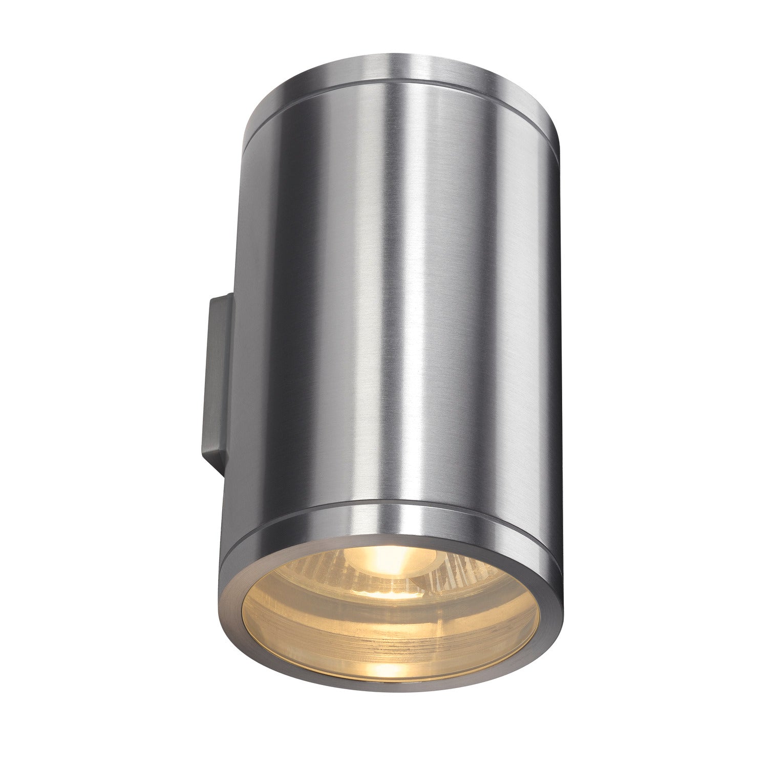 ROX WALL OUT, UP/DOWN, QPAR11, outdoor wall light, brushed aluminium, max. 2x50 W, IP44