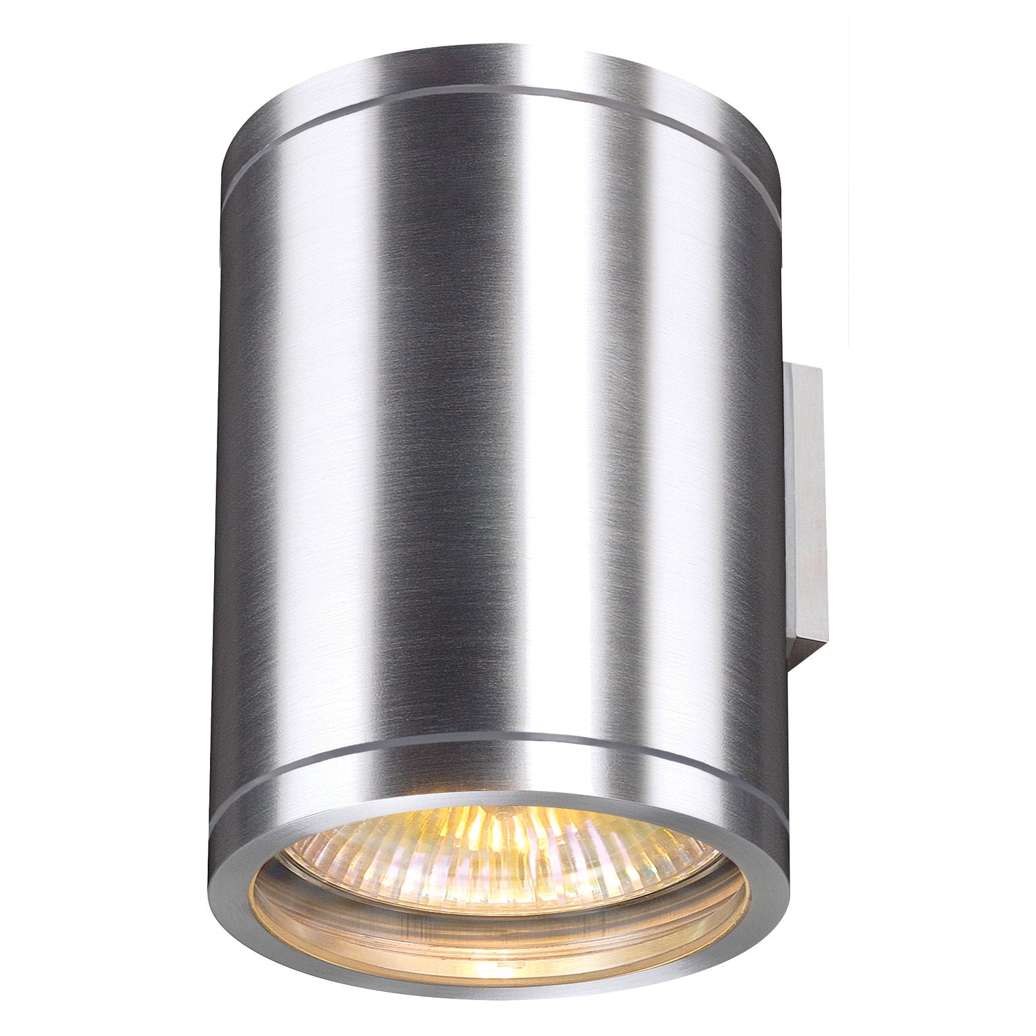 ROX WALL OUT, UP/DOWN, QPAR11, outdoor wall light, brushed aluminium, max. 2x50 W, IP44