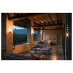 SQUARE WALL, E27, luminária de parede para exteriores, aço inoxidável, máx. 20 W, IP44