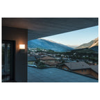 SQUARE WALL, E27, luminária de parede para exteriores, aço inoxidável, máx. 20 W, IP44
