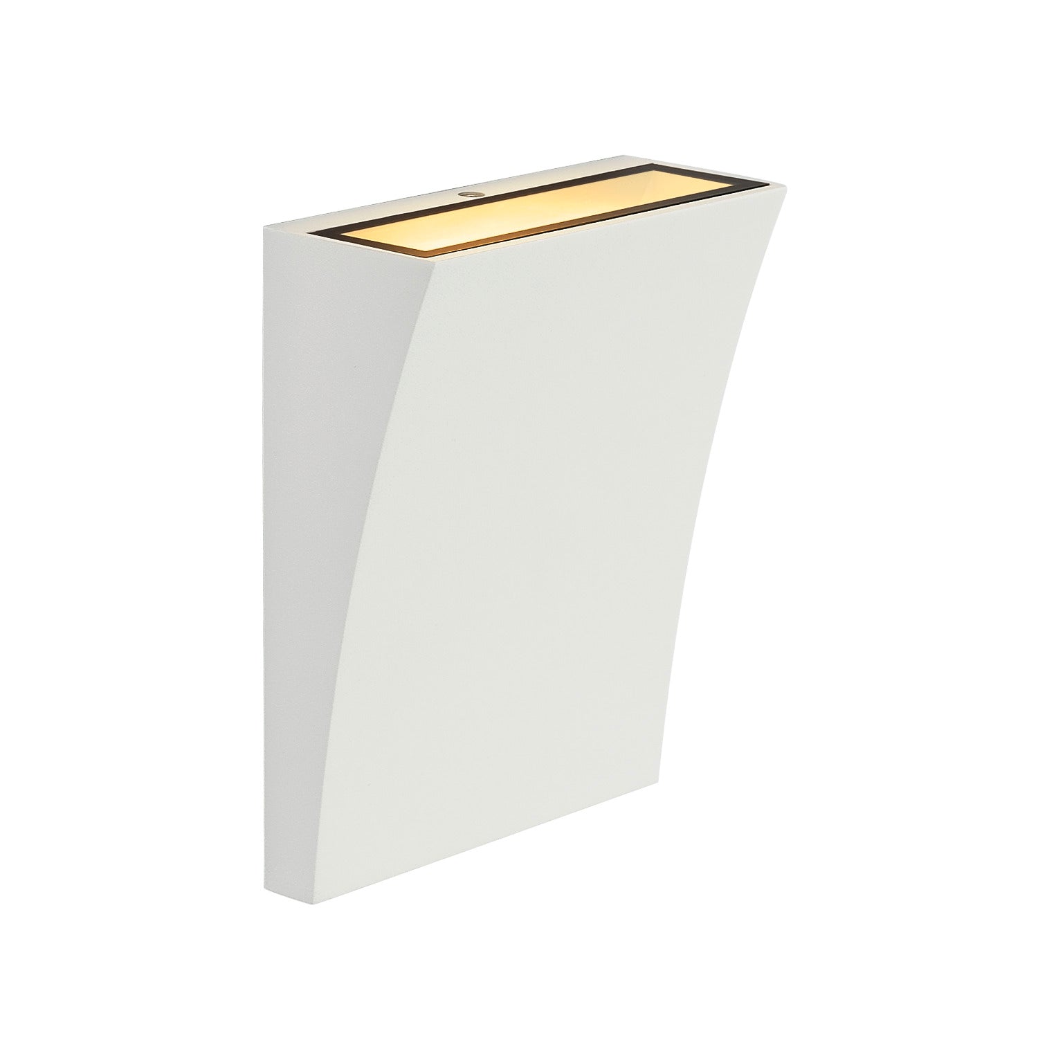 DELWA WIDE LED, luminária de parede para exteriores, 3000 K, 100°, branco, IP44