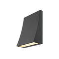 DELWA WIDE LED, luminária de parede para exteriores, 3000 K, 100°, antracite, IP44