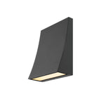 DELWA WIDE LED, luminária de parede para exteriores, 3000 K, 100°, antracite, IP44