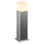 SQUARE POLE 60, E27, luminária de pé para exteriores, aço inoxidável, máx. 20 W, IP44