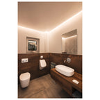 GRAZIA 10, perfil de instalação à superfície, LED, plano, corrugado, 2 m, branco