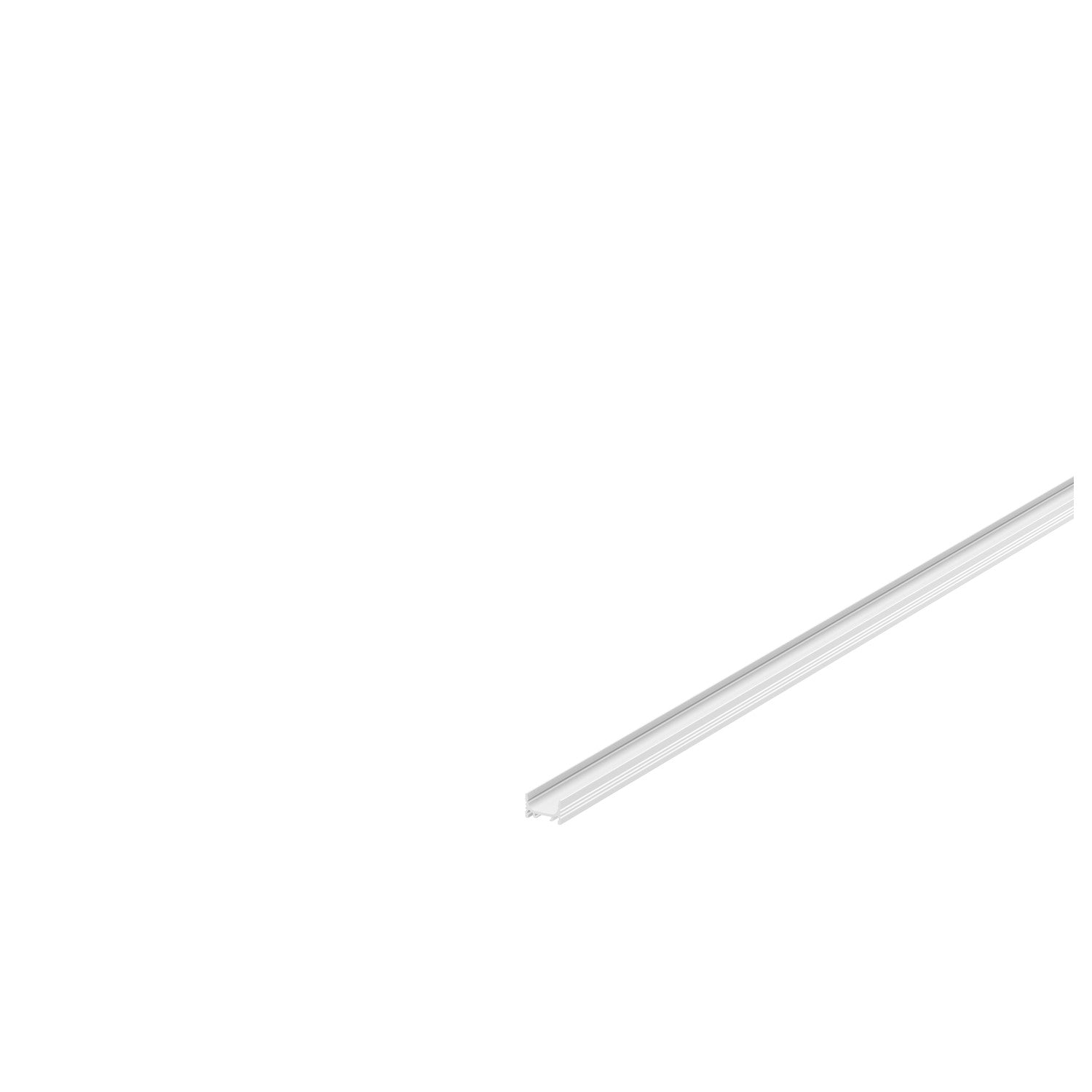 GRAZIA 10, perfil de instalação à superfície, LED, plano, corrugado, 2 m, branco