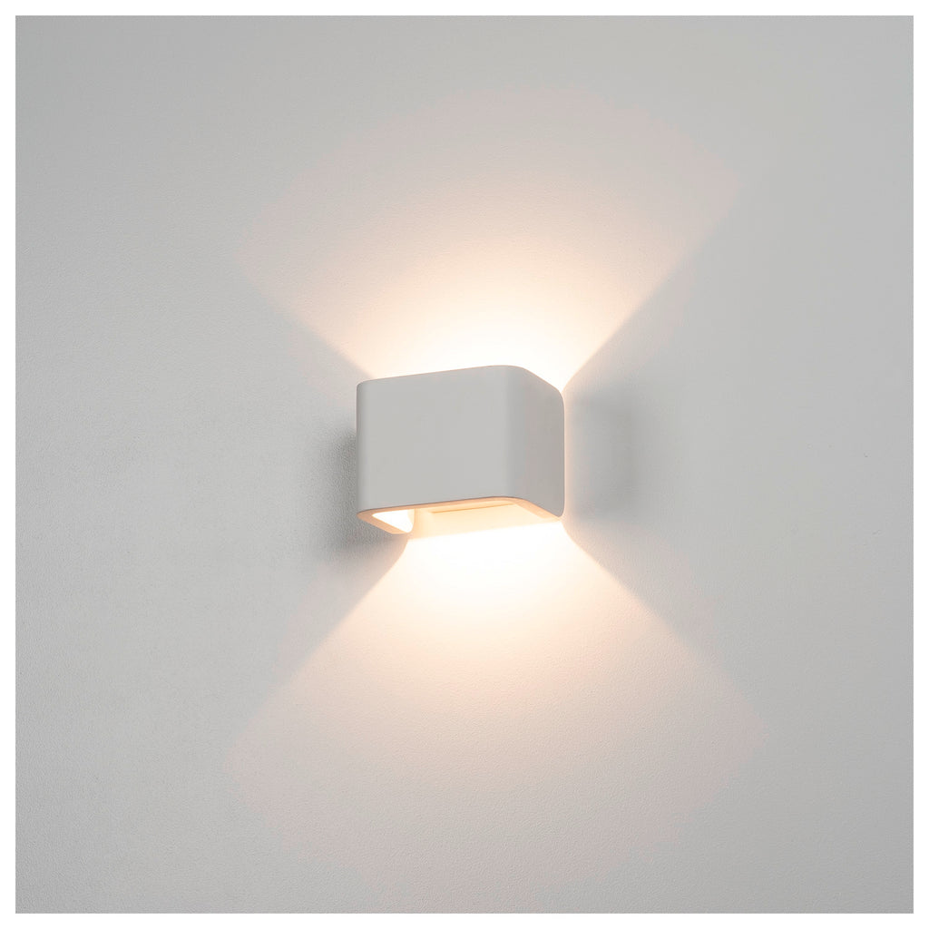 MANA, Luminária de parede, LED, 2000 K-3000 K Dim to Warm, branco, L/A/P 9,6/8,5/8,8 cm s/ cobertura