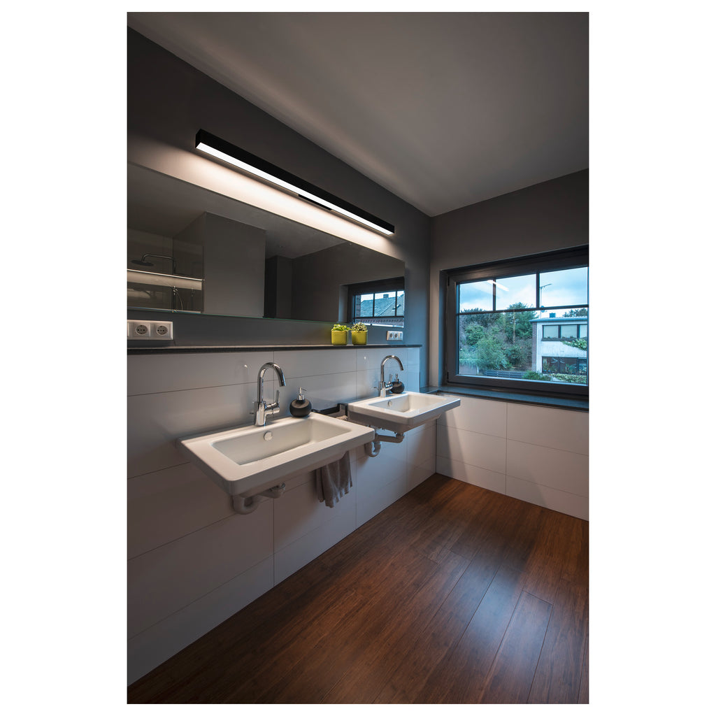 Q-LINE, luminária de parede, LED, 3000 K, preto