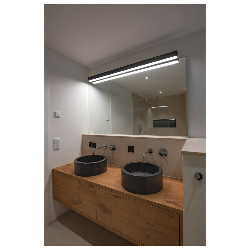 Q-LINE, luminária de parede, LED, 3000 K, preto