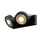 KALU, luminária de parede e de teto, QPAR111, duas lâmpadas, preto, máx. 75 W