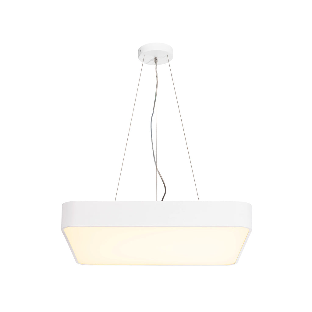 MEDO 60, luminária de teto, LED, 3000 K, angular, branco, 1-10V