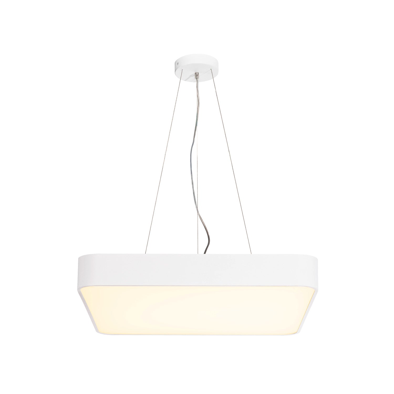 MEDO 60, luminária de teto, LED, 3000 K, angular, branco, 1-10V