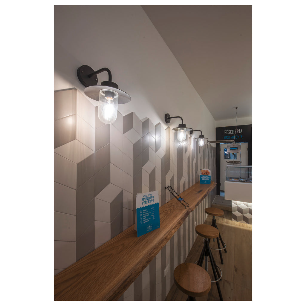 MOLAT, luminária de parede Outdoor, E27, antracite, máx. 60 W, IP44