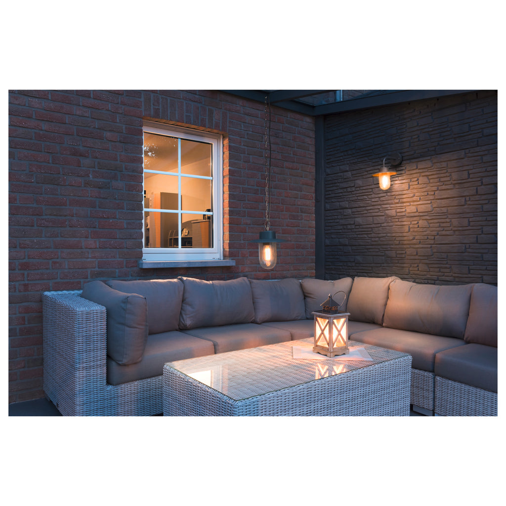 MOLAT, luminária pendente Outdoor, E27, antracite, máx. 60 W, IP44