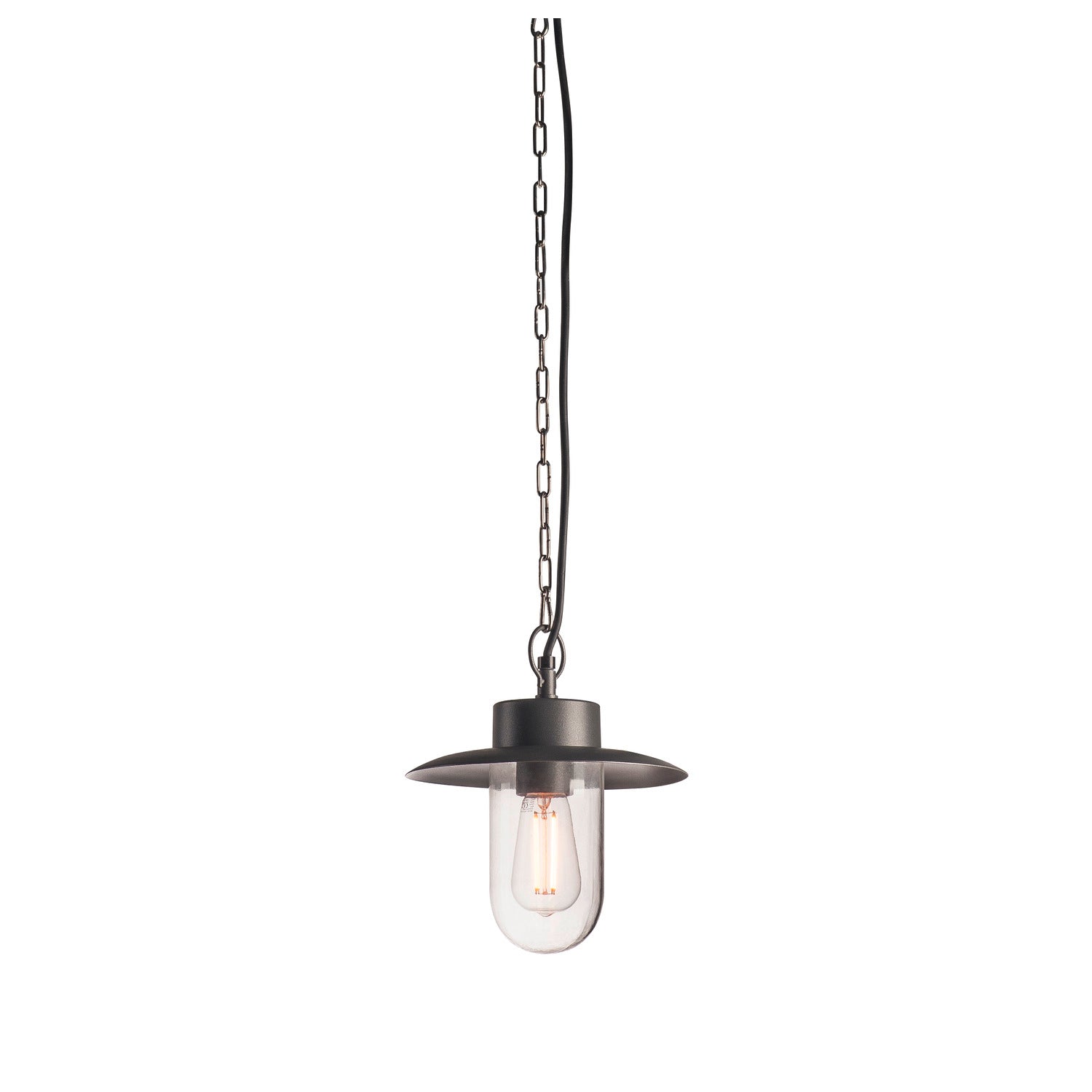 MOLAT, luminária pendente Outdoor, E27, antracite, máx. 60 W, IP44