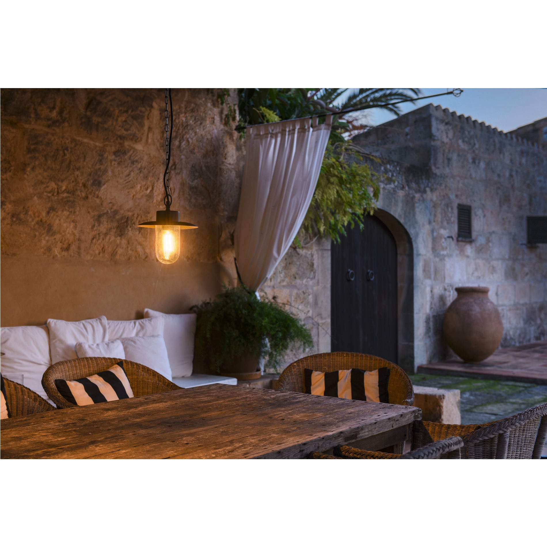 MOLAT, luminária pendente Outdoor, E27, antracite, máx. 60 W, IP44