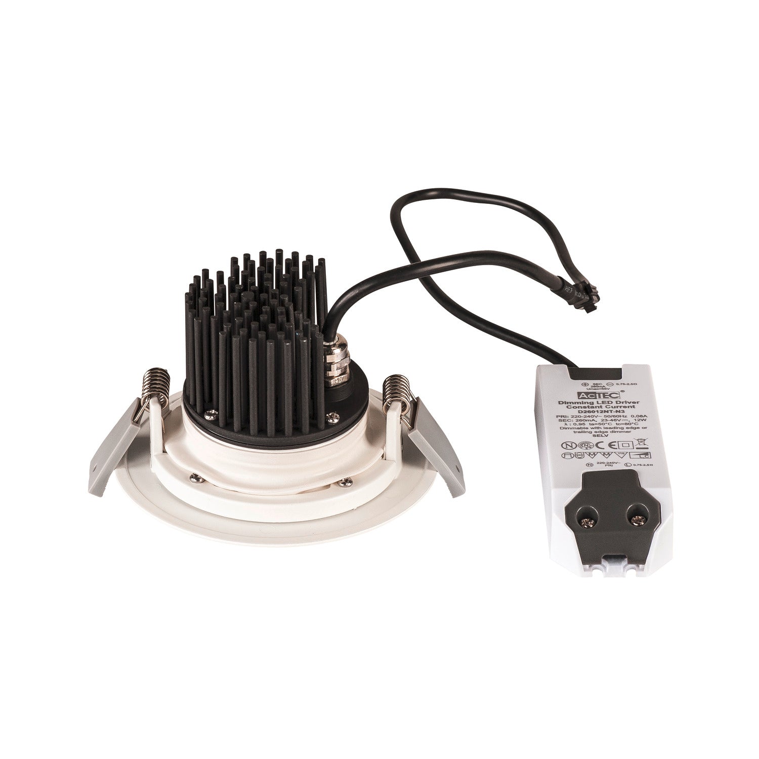 KINI, luminária de embutir no teto Outdoor, LED, 3000 K, branco, 60°, IP65