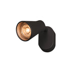AVO CW Single, luminária de montagem na parede e no teto Indoor, QPAR51, preto, máx. 50 W