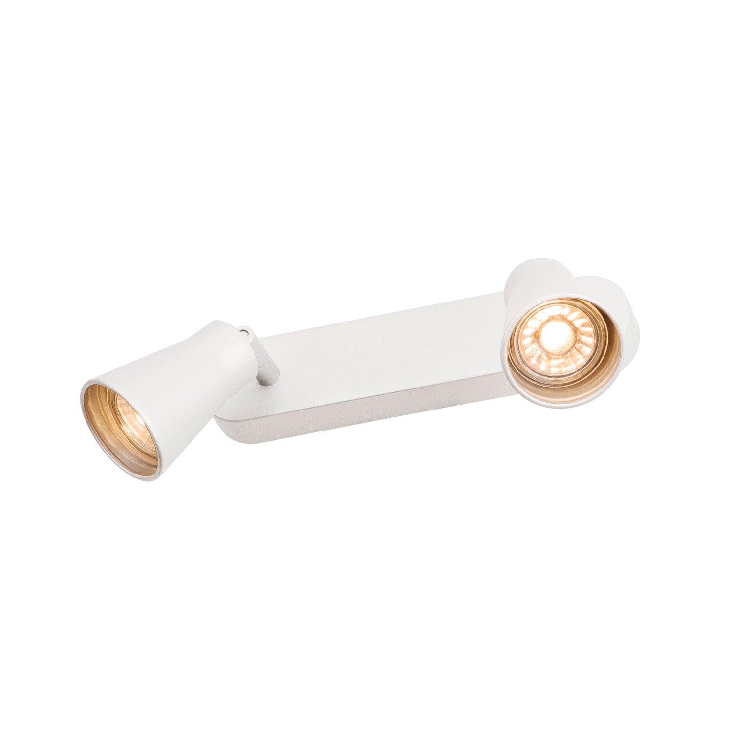AVO CW Double, luminária de montagem na parede e no teto Indoor, QPAR51, branco, máx. 50 W