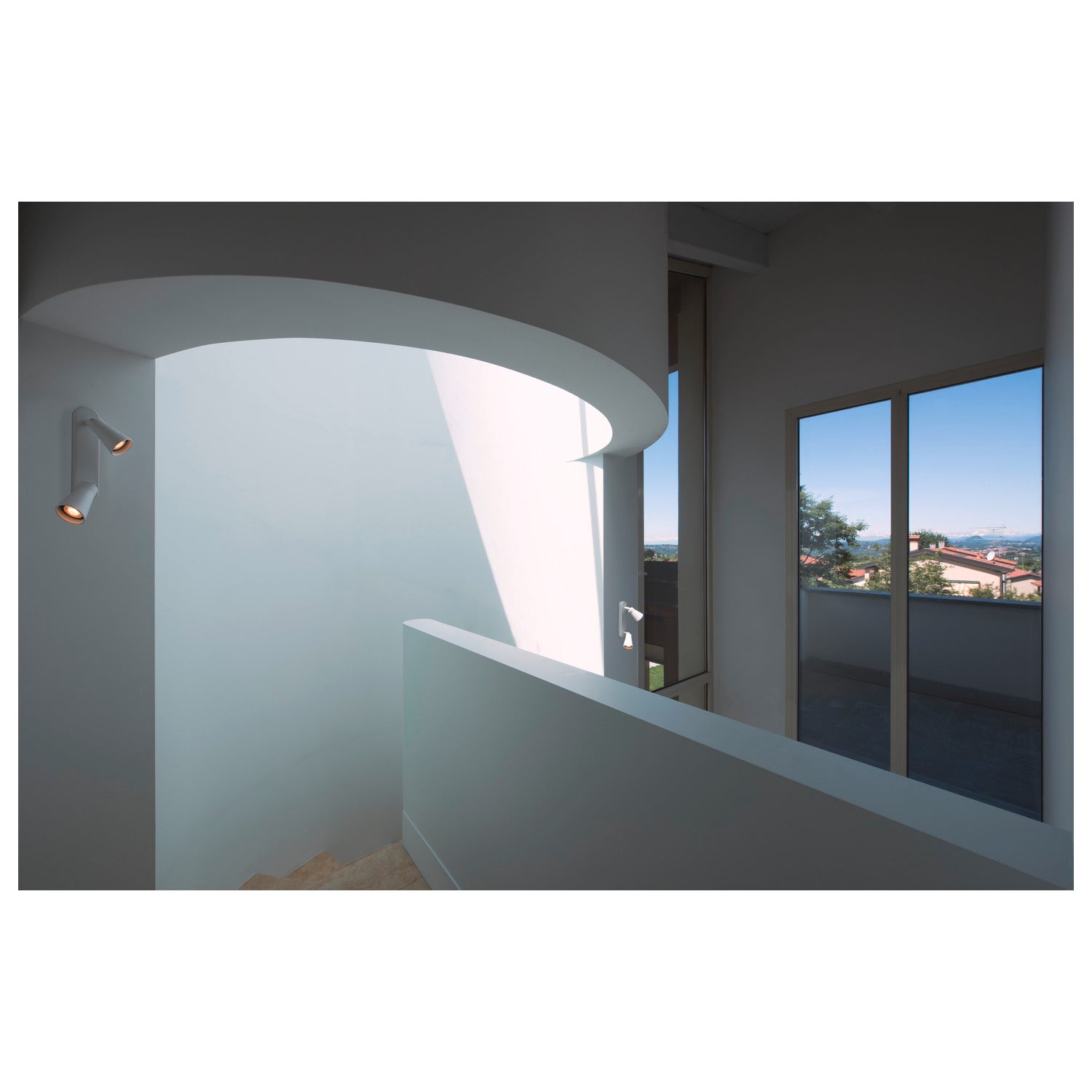 AVO CW Double, luminária de montagem na parede e no teto Indoor, QPAR51, branco, máx. 50 W