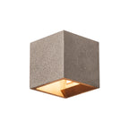 SOLID CUBE, luminária de parede, QT14, arenito preto, máx. 25 W