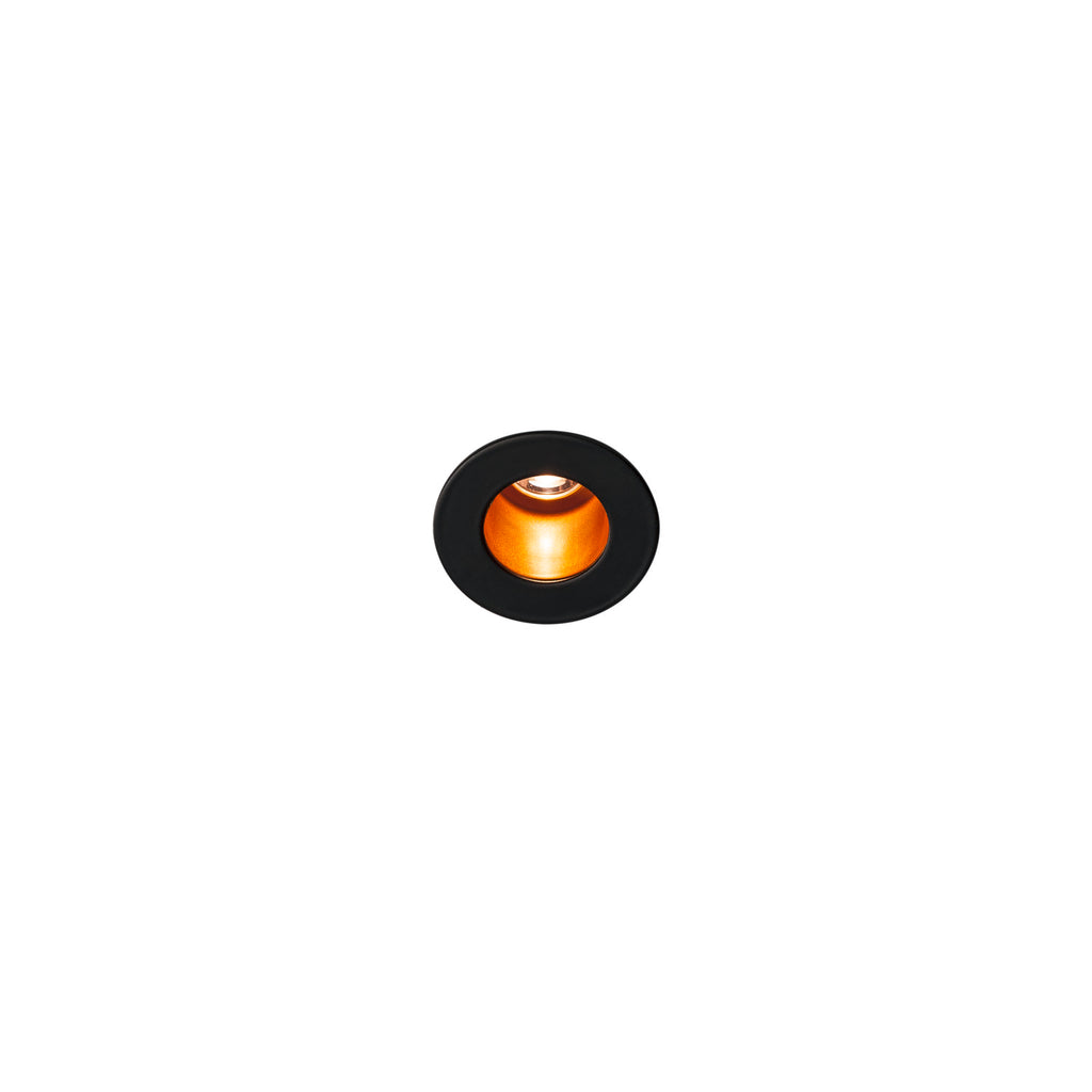 HORN MINI, luminária de embutir no teto, LED, 3000 K, preto/dourado, 12º