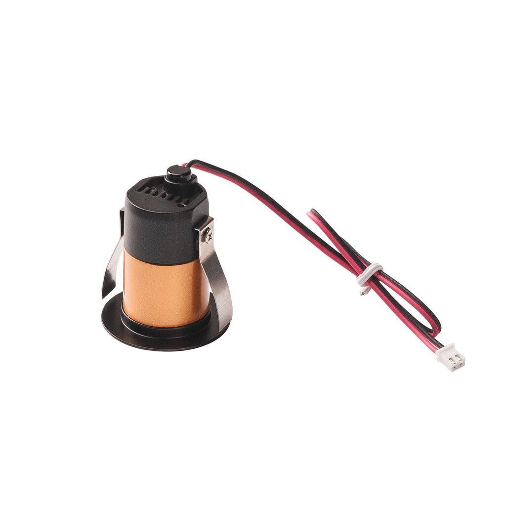 HORN MINI, luminária de embutir no teto, LED, 3000 K, preto/dourado, 12º