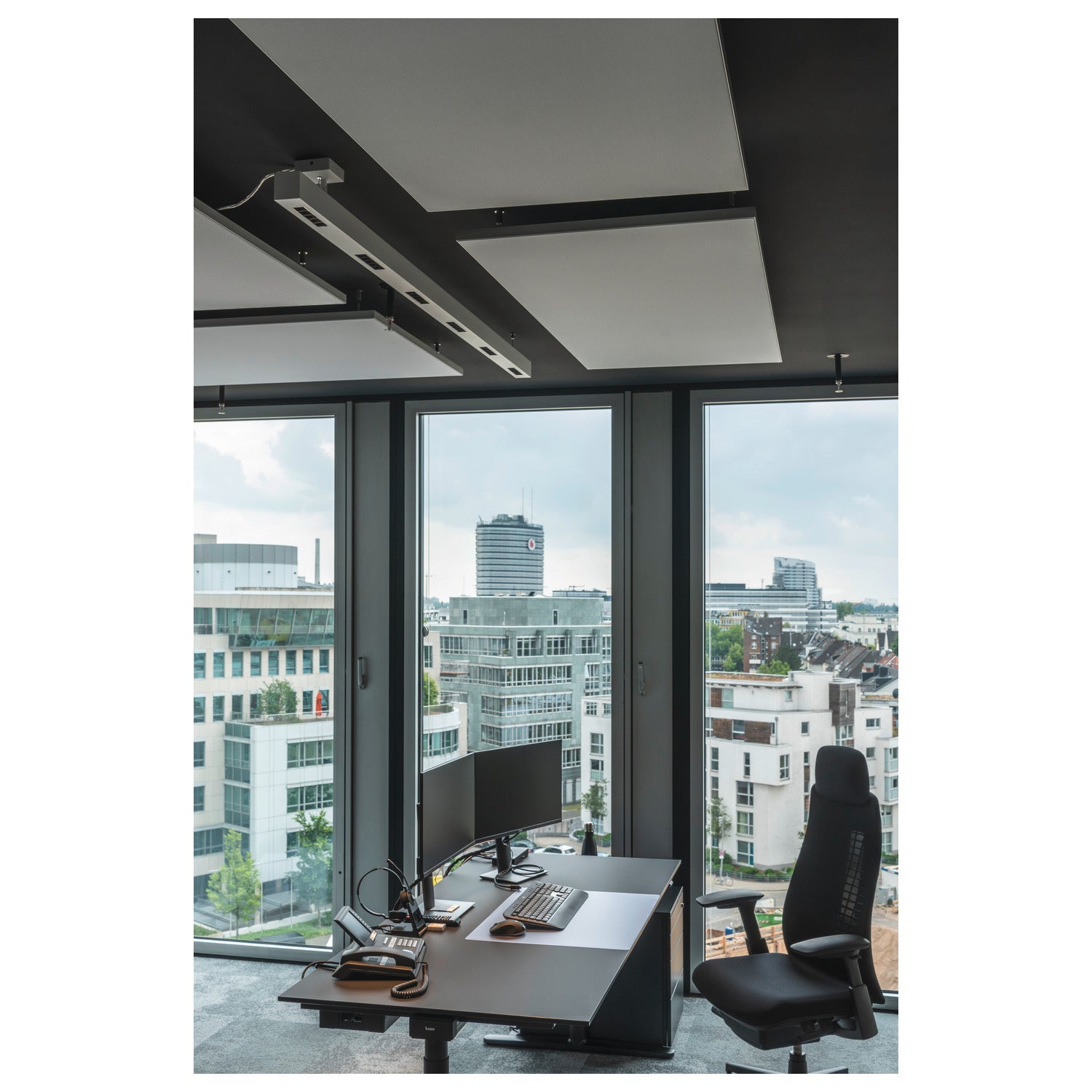 Q-LINE PD, luminária pendente Indoor LED, 2 m, BAP, branco, 4000 K