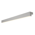 L-LINE 120, luminária de parede e de teto, LED, 3000 K, IP44, prateado, C/L/A 118/7/7 cm, 2x12,9 W