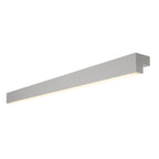 L-LINE 120, luminária de parede e de teto, LED, 3000 K, IP44, prateado, C/L/A 118/7/7 cm, 2x12,9 W