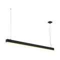 Q-LINE DALI SINGLE LED, luminária pendente, luz regulável, 1500 mm, preto