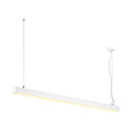 Q-LINE DALI SINGLE LED, luminária pendente, luz regulável, 1500 mm, branco