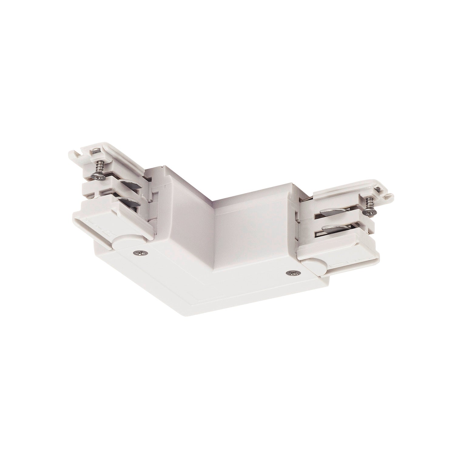 S-TRACK SYSTEM - Conector S-TRACK L, terra interior, com opção de alimentação, PHASE, branco