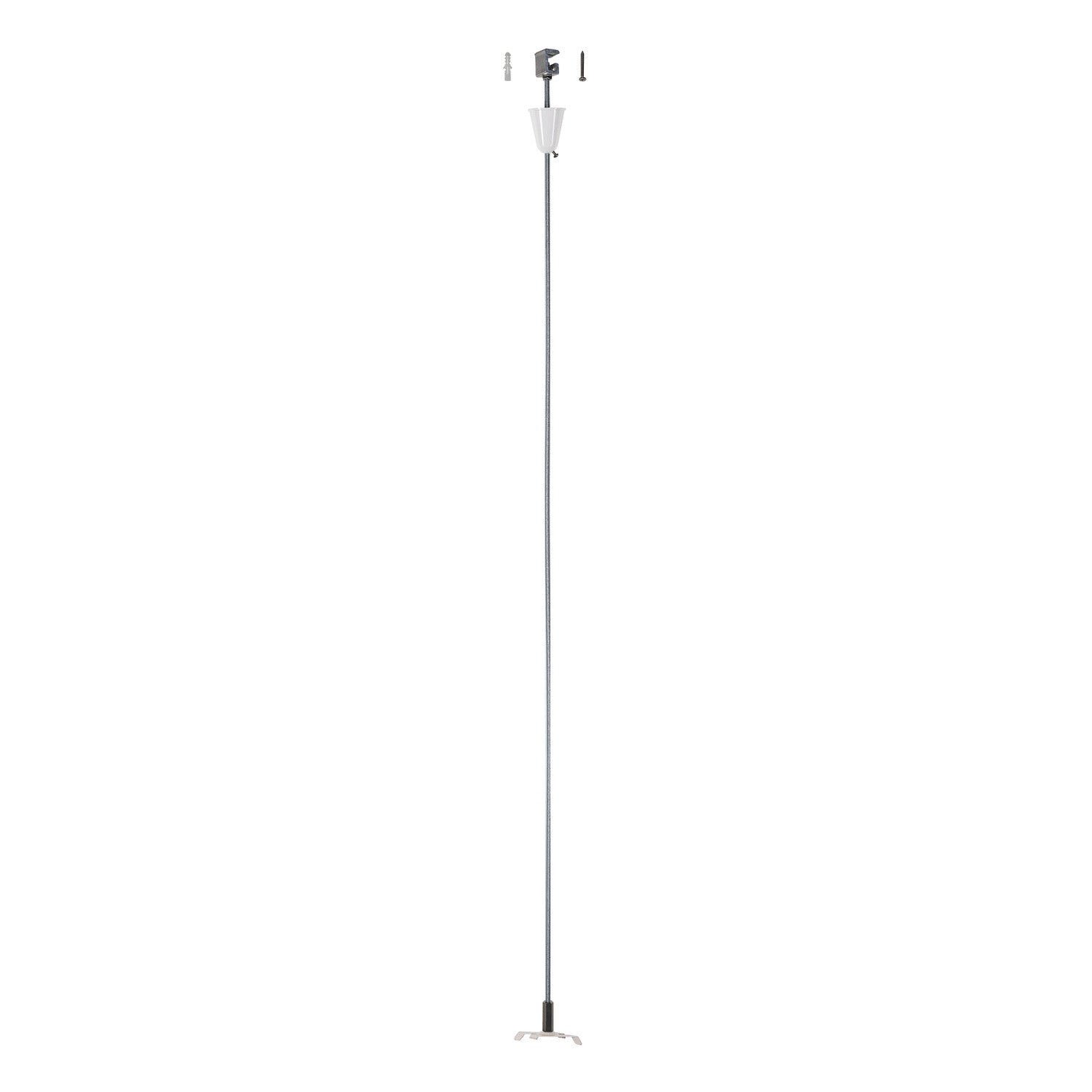 S-TRACK SYSTEM - SUSPENSÃO DE PENDULO, para calha de montagem à superfície de alta voltagem de 3 fases S-TRAC K, branco, com haste