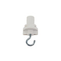 S-TRACK SYSTEM - GANCHO, para calha de montagem à superfície de alta voltagem de 3 fases S-TRAC K, branco