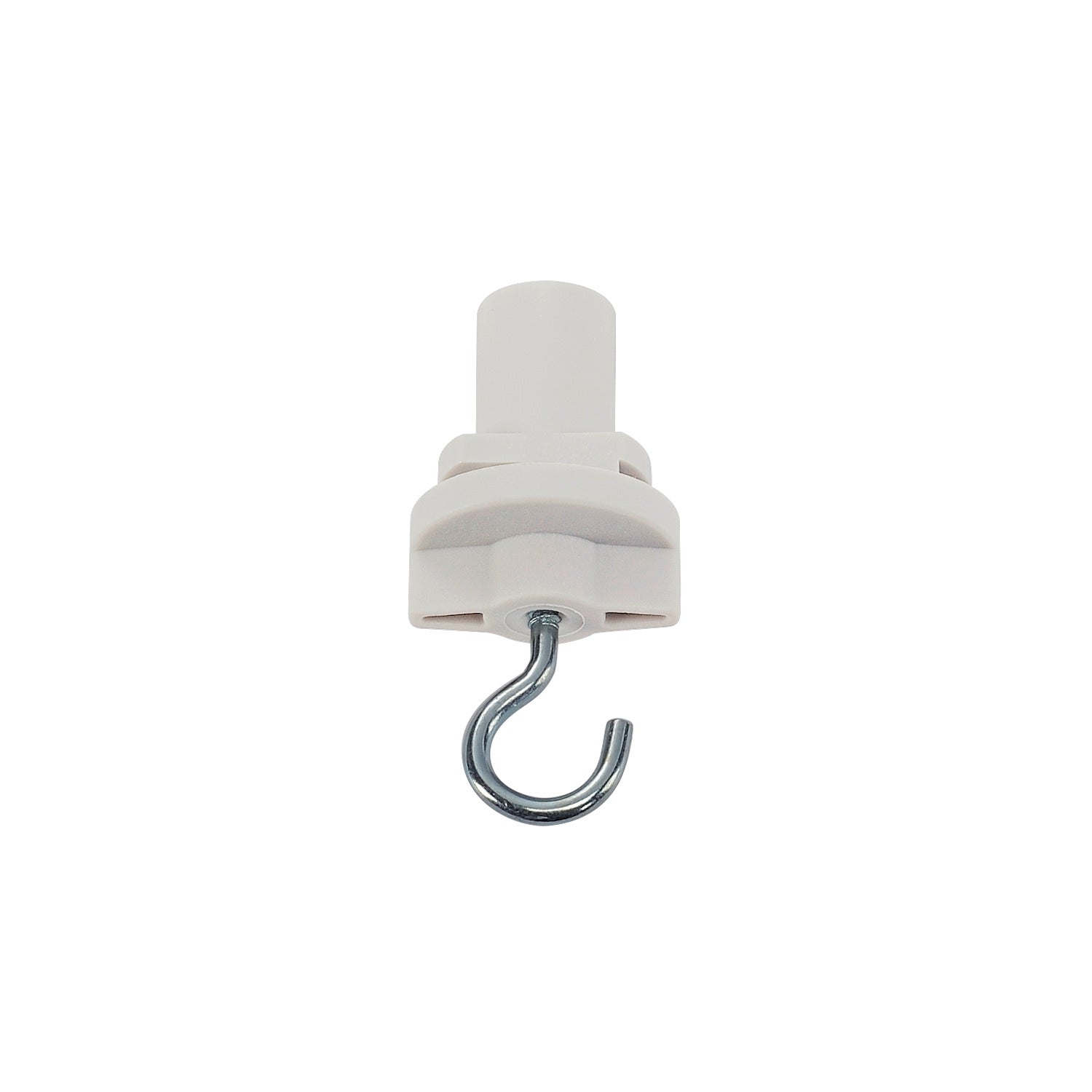 S-TRACK SYSTEM - GANCHO, para calha de montagem à superfície de alta voltagem de 3 fases S-TRAC K, branco