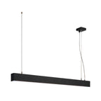 GLENOS II - GLENOS, luminária pendente de perfil, LED, 4000 K, preto, 1 m, 43 W