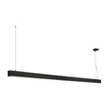 GLENOS II - GLENOS, luminária pendente de perfil, LED, 3000 K, preto, 2 m, 85 W