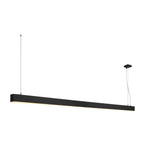 GLENOS II - GLENOS, luminária pendente de perfil, LED, 3000 K, preto, 2 m, 85 W