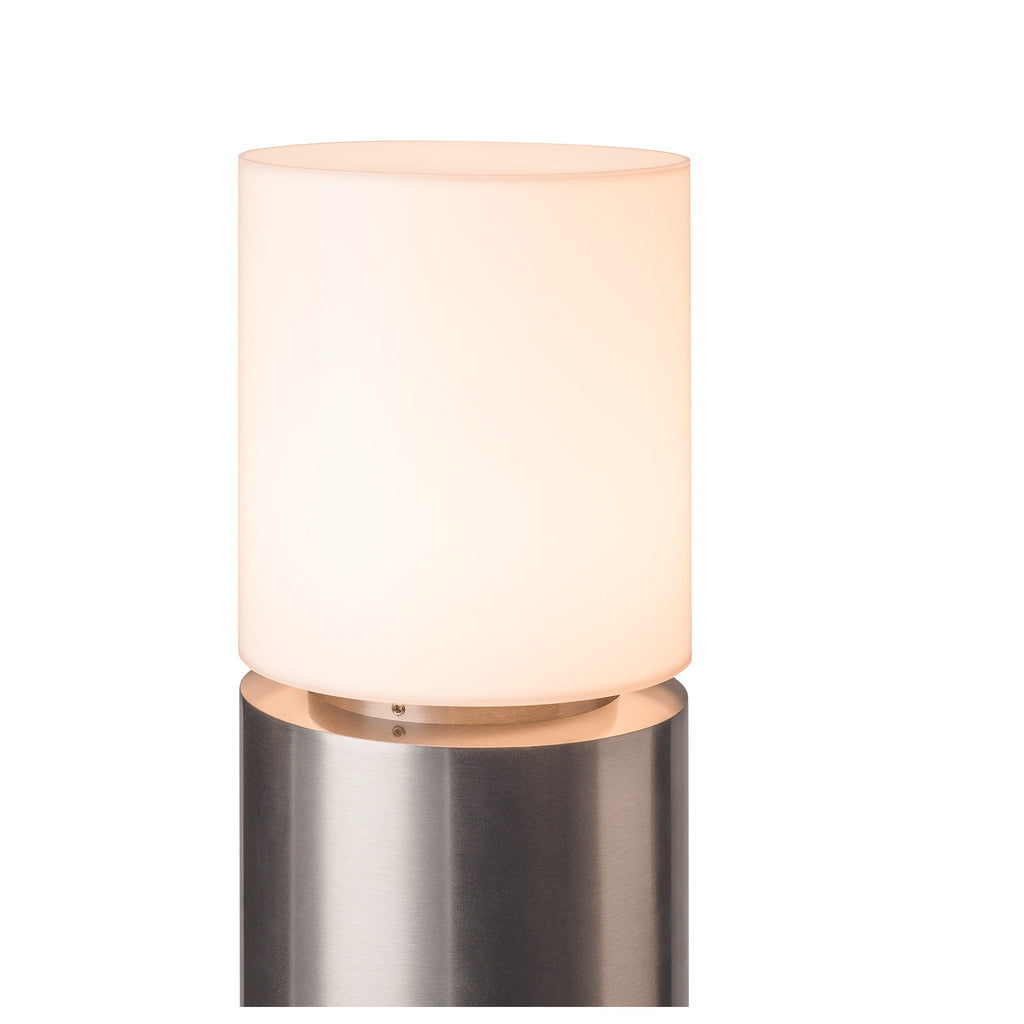 ROX ACRYL 90 Pole, luminária de pé Outdoor, IP65, aço inoxidável 304, E27 máx. 20 W