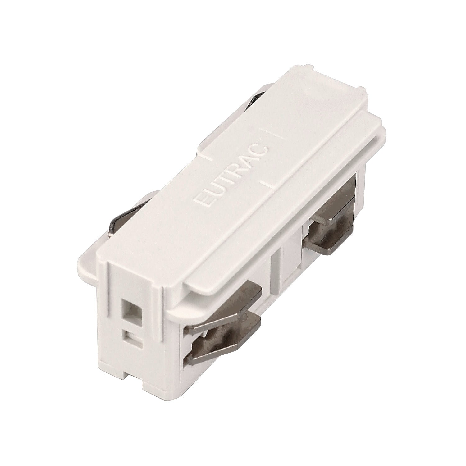 EUTRAC SYSTEM - PEÇA DE UNIÃO LONGITUDINAL, para calha de montagem saliente de 3 fases de alta voltagem EUTRAC, elétrico, branco