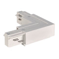 EUTRAC SYSTEM - EUTRAC Conector em L, com capacidade de alimentação, ligação à terra no interior, branco RAL 9016