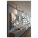 NUMINOS® M 3Ph., PHASE, 3~ Projetor, cilíndrico, 2700 K, 14 Watt, Ângulos de fases, 24°, branco mate / preto mate