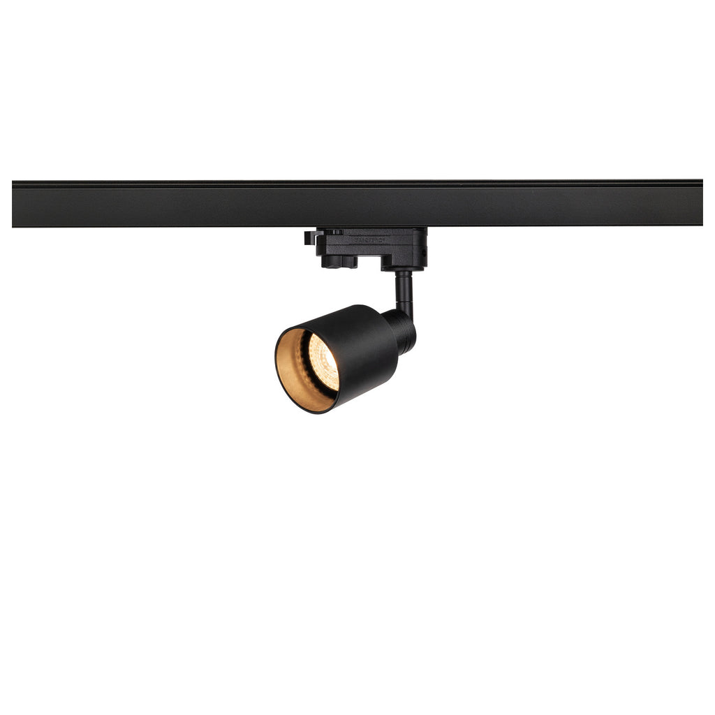 PURI TRACK QPAR51, preto, 10 W, incl. adaptador de 3 fases