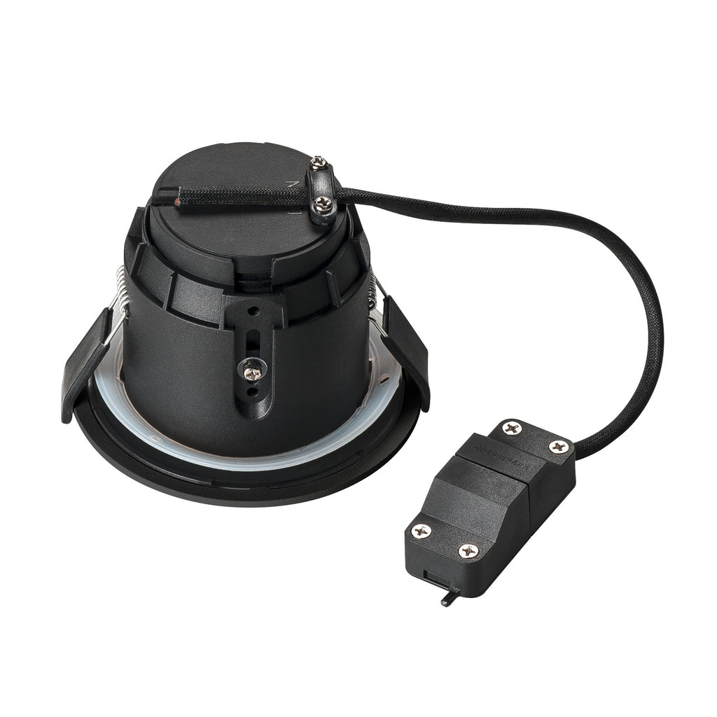 VARU QPAR51 DL, luminária de exterior encastrada no teto, preto, IP20/65