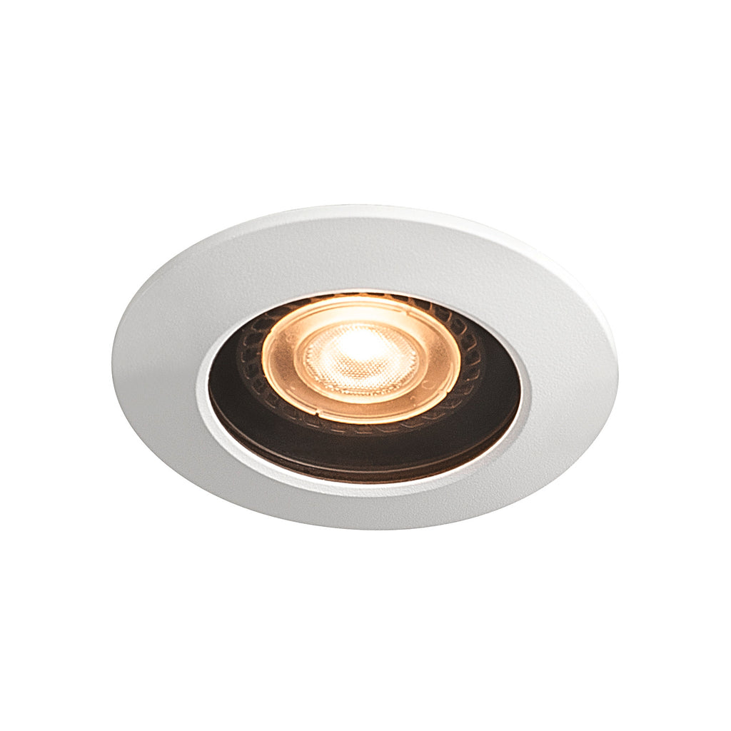 VARU QPAR51 DL, luminária de exterior encastrada no teto, preto/branco, IP20/65
