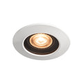 VARU QPAR51 DL, luminária de exterior encastrada no teto, preto/branco, IP20/65