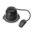 VARU QPAR51 DL, luminária de exterior encastrada no teto, preto/branco, IP20/65